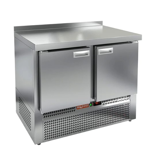 Холодильный стол HICOLD GNE 11/BT BOX, нижн, 2 ящика (-18...-10°С)